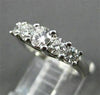 ESTATE .78CT DIAMOND LUCIDA 5 STONE 14KT WHITE GOLD ENGAGEMENT RING STUNNG 16301