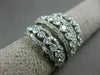 ESTATE EXTRA LARGE 3.75CT DIAMOND 18KT WHITE GOLD MULTI ROW ETOILE COCKTAIL RING