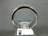 ESTATE WIDE .70CT DIAMOND 14KT WHITE GOLD CLASSIC 3 ROW ANNIVERSARY RING #17862