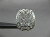 ESTATE WIDE 1.08CT DIAMOND 14KT WHITE GOLD 3D FILIGREE ETOILE HANGING EARRINGS