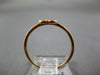 ESTATE SMALL .13CT DIAMOND 18KT ROSE GOLD 3D HEART PAVE CLASSIC LOVE RING