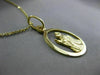 ESTATE 14KT YELLOW GOLD 3D HANDCRAFTED SAINT CHRISTOPHER FLOATING PENDANT #2008