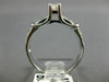 ESTATE .73CT ROUND & OVAL DIAMOND 14KT WHITE GOLD CLASSIC ENGAGEMENT RING #25939