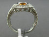 WIDE .92CT DIAMOND & AAA YELLOW SAPPHIRE 14KT WHITE GOLD 3D HALO ENGAGEMENT RING