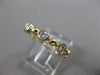 ESTATE .64CT DIAMOND 14K YELLOW GOLD 3D ETOILE ETERNITY WEDDING ANNIVERSARY RING