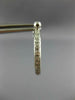 ESTATE .46CT DIAMOND 14K WHITE GOLD CLASSIC 3D INSIDE OUTSIDE HOOP EARRINGS 1440