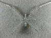 ESTATE .22CT ROUND DIAMOND 18KT WHITE GOLD SNOWFLAKE STAR CLUSTER NECKLACE