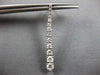 ESTATE LARGE 2CT DIAMOND 14KT WHITE GOLD GRADUATING JOURNEY BAR HANGING EARRINGS