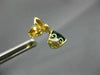 4.10CT DIAMOND & AAA LONDON BLUE TOPAZ 14K 2 TONE GOLD TRILLION HANGING EARRINGS