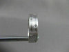 ESTATE WIDE 0.46CTW DIAMOND 14KT WHITE GOLD 2 ROW ETOLIE MENS RING UNIQUE #17315