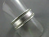 ESTATE WIDE 14KT WHITE GOLD FILIGREE DOUBLE ROPE DESIGN MENS WEDDING RING #1316