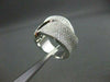 ESTATE WIDE 2.31CT DIAMOND 14KT WHITE GOLD LARGE WAVE FUN RING ONE OF A KIND!!