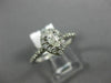 ESTATE .51CT ROUND & PEAR DIAMOND 14KT WHITE GOLD SEMI ETERNITY ENGAGEMENT RING