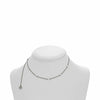ESTATE .10CT DIAMOND 18K WHITE GOLD & BLACK RHODIUM DIAMOND BY THE YARD NECKLACE