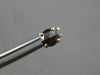 ESTATE 1.06CT BLACK DIAMOND 14KT ROSE GOLD 3D CLASSIC ROUND SCREWBACK EARRINGS