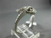 ESTATE WIDE 1.0CT DIAMOND 14KT WHITE GOLD 3D TWO STONE INFINITY LOVE KNOT RING