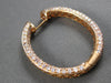LARGE 6.08CT PINK DIAMOND 18KT ROSE GOLD MULTI ROW INSIDE OUT HANGING EARRINGS