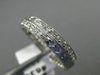 ANTIQUE .36CT ROUND DIAMOND 18K WHITE GOLD CLASSIC FILIGREE ETERNITY RING #6356