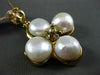 ESTATE LARGE .12CT DIAMOND & AAA SOUTH SEA PEARL 14KT YELLOW GOLD FLOWER PENDANT