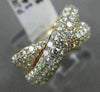 ESTATE WIDE 2.04CT DIAMOND 14K YELLOW & ROSE GOLD SEMI ETERNITY ANNIVERSARY RING