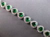 7.04CT DIAMOND & AAA EMERALD 18KT 2 TONE GOLD PEAR SHAPE & ROUND TENNIS BRACELET