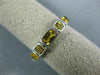 ESTATE 1.05CT AAA CITRINE 14KT WHITE GOLD 3D 5 STONE CUSHION CUT SQUARE FUN RING