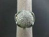 ESTATE LARGE 1.82CT DIAMOND 14KT WHITE GOLD CIRCULAR DOME SHAPED RING AMAZING!!