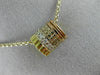 ESTATE .36CT DIAMOND 18KT TRI COLOR 3D CLASSIC MULTI BARREL FLOATING PENDANT