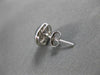 ESTATE .36CT PRINCESS DIAMOND 14KT WHITE GOLD 3D SQUARE INVISIBLE EARRINGS #7763