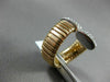 ESTATE LARGE .50CT DIAMOND 18KT 2 TONE GOLD 3D FLEXIBLE CRISS CROSS FUN RING VVS