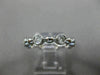ESTATE .64CT DIAMOND 14KT WHITE GOLD 3D ETOILE ETERNITY WEDDING ANNIVERSARY RING