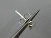 ESTATE .03CT DIAMOND 14KT WHITE GOLD LOVE KNOT INFINITY AWARENESS STUD EARRINGS
