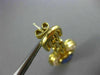 ESTATE EXTRA LARGE 10CT DIAMOND & AAA TANZANITE 18K YELLOW GOLD 3D LOVE EARRINGS