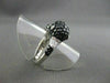 ESTATE WIDE 2.04CT BLACK & WHITE DIAMOND 14K WHITE GOLD DOLPHIN FUN RING AMAZING