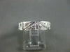 ANTIQUE WIDE .35CT DIAMOND 18KT WHITE GOLD 3D FILIGREE SQUARE ETERNITY RING 9253