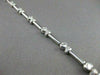 ESTATE 1.53CTW DIAMOND 18KT WHITE GOLD BEZEL LINK TENNIS BRACELET STUNNING #1470