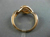 ESTATE .92CT WHITE & PINK DIAMOND 14K ROSE GOLD 3D INFINITY HALO ENGAGEMENT RING