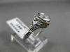 ANTIQUE .40CT OLD MINE DIAMOND 18KT WHITE GOLD 3D FILIGREE ENGAGEMENT RING 20335