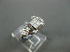 ESTATE .34CT DIAMOND PRINCESS & ROUND 18K W GOLD FRIENDSHIP PROMISE RING #15838