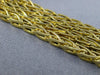 ESTATE WIDE & LONG 18KT YELLOW GOLD 3D FOUR ROW BYZANTINE BRACELET #19791