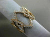 ESTATE MASSIVE .95CT DIAMOND 18KT ROSE GOLD 3D DIAMOND SHAPE SEMI ETERNITY RING