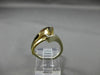 ESTATE 14KT WHITE & YELLOW GOLD 3D PEAR SHAPE SEMI MOUNT ENGAGEMENT RING #24600