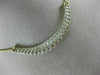 ESTATE 1.0CT DIAMOND 14KT YELLOW GOLD 3D MULTI ROW WAVE SEMI CIRCLE NECKLACE