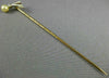 ANTIQUE .07CT OLD MINE DIAMOND & AAA PEARL 14K YELLOW GOLD BIRD LAPEL PIN #26535