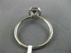 ESTATE .87CT DIAMOND & AAA AMETHYST 14KT WHITE GOLD SQUARE HALO ENGAGEMENT RING