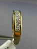 ESTATE 1.25CT PRINCESS DIAMOND 14KT YELLOW GOLD WEDDING ANNIVERSARY RING #22945