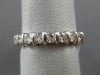 ESTATE 2.26CT ROUND DIAMOND 14KT WHITE GOLD 3D ETERNITY ANNIVERSARY RING #7686