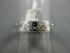 ANTIQUE 14KT WHITE GOLD 3D FLORAL CLASSIC FILIGREE MILGRAIN WEDDING RING #1056