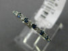 .41CT DIAMOND & AAA SAPPHIRE 14KT WHITE GOLD 3D SEMI ETERNITY ANNIVERSARY RING