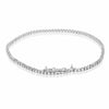 ESTATE 1.73CT ROUND CUT DIAMOND 14KT WHITE GOLD 3D CLASSIC LOVE TENNIS BRACELET